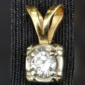 Half carat solitaire pendant